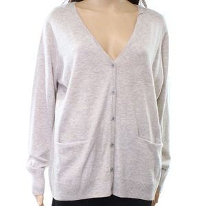 FAT FACE Lizzie Gray Wool Sweater Cardigan